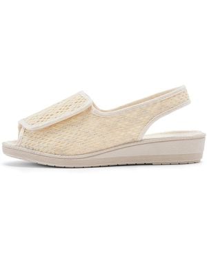 Pediconfort Sandales Plates Pantoufles Ouverture Totale - Blanc
