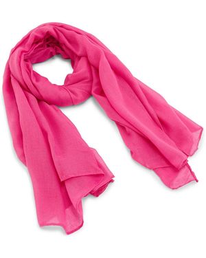 Daxon Echarpe Grande Étole Unie - Rose