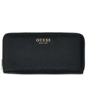 Guess Portefeuille Amorette Slg Lrg Zip Around - Noir