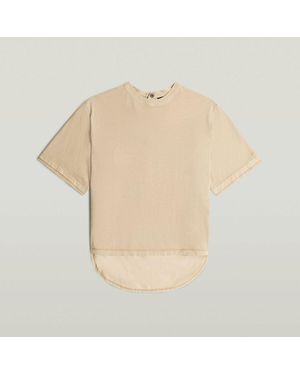 G-Star T-shirt D28731-2653 WOVWN MIX-H970 CREAM GD - Neutre