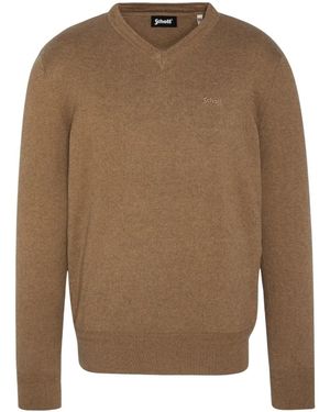 Schott Nyc Pull Pull Homme Ref 67238 Camel - Marron