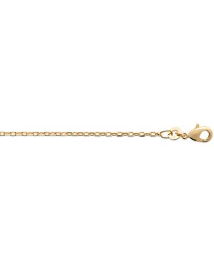 Brillaxis Collier Chaîne Maille Forçat Plaqué Or 750/1000 40 Cm - Multicolore