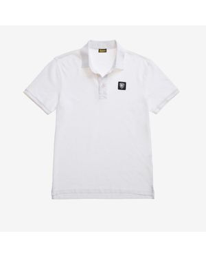 Blauer T-Shirt Albano - Wit
