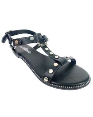 Isteria Chaussures Sandale Noire Pour Femme 25096 - Bleu