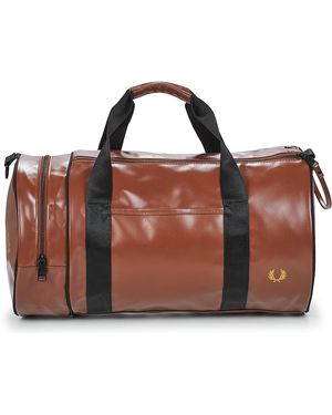 Fred Perry Borsa Da Sport Tonal Classic Barrel - Marrone
