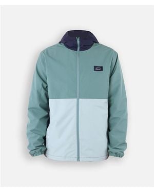 Oxbow Manteau Windbreaker colorblock BLOCKED - Bleu