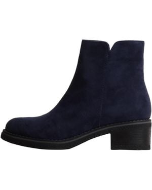 Super Mode Bottines Bottines À Zip - Bleu