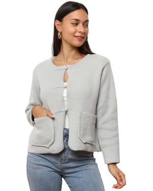La Modeuse Gilet Gilets, Cardigans Pour Femme - Gris