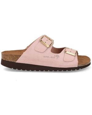 Interbios Sandales plates - Rose