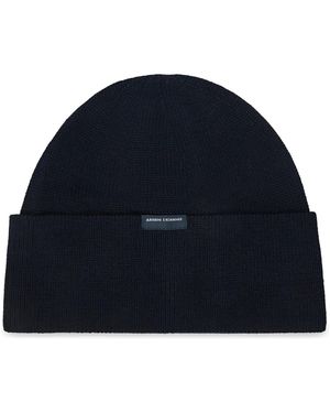 ARMANI EXCHANGE Bonnet Beanie Hat - Bleu