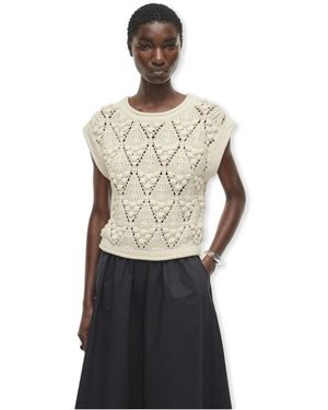 ROUGE EDIT Pull Top Severine - Birch - Blanc