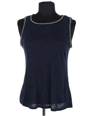 Maje Blouses Top Sans Manche Bleu