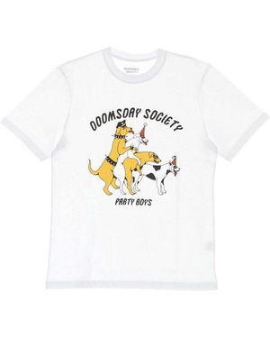 Doomsday T-shirt Party Boys Tee - Blanc