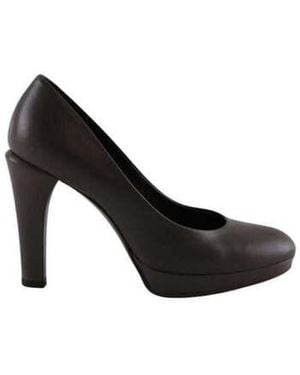 Max Mara Chaussures escarpins Talons en cuir marron - Noir