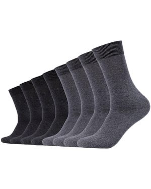 S.oliver Chaussettes unisexe Chaussettes Paquet de 8 - Gris