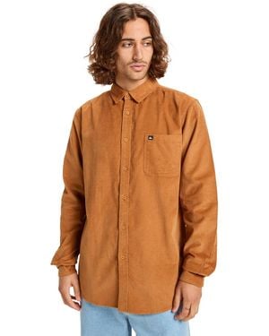 Quiksilver Chemise Smoke Trail Cord - Marron