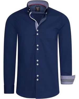 Rusty Neal Chemise Overhemd Regular Fit - Bleu