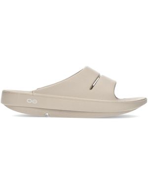 OOFOS Sandales Plates 1100 Nomad - Blanc