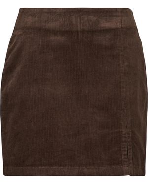 ONLY Jupes Courtes Onlflora Hw Cord Short - Marron