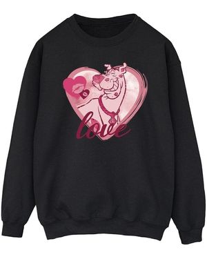 Scooby Doo Sweat-shirt Love Kisses - Noir