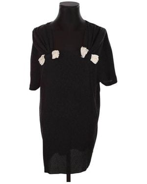Manoush Robe courte Robe en soie - Noir