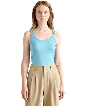 Morgan Blouses 077-51031225008467 - Bleu