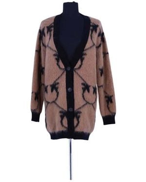 Pinko Gilet Cardigan En Laine - Bleu