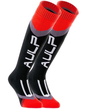 Aulp Chaussettes Chaussettes de ski Access Black - Rouge