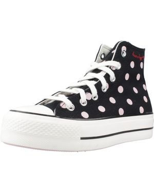 Converse Baskets CHUCK TAYLOR ALL STAR LIFT PLATFORM POLKA DOTS - Bleu