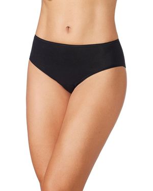 Zd - Zero Defects Zero Defects Slips Culotte Taille Haute Femme Coton Biologique - Noir