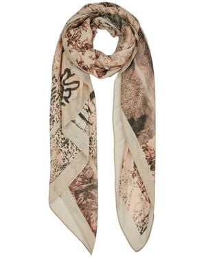 Desigual Sciarpa Fou Tapestry Rectangle - Neutro