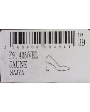 MAISON MINELLI Chaussures escarpins Escarpins velours jaune - Métallisé