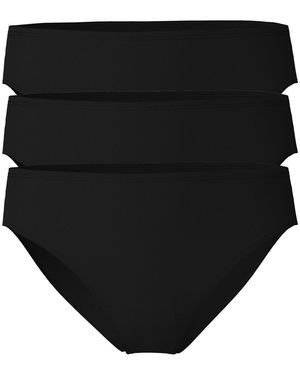 CALIDA Slips Slip Paquet de 3 Essential Cotton Regular Cut - Noir