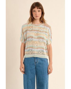 Molly Bracken Pull LA1969EP-GREEN/BLUE - Bleu