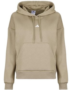 adidas Sweaters Essentials Small Logo Feel Cozy Hoodie - Naturel