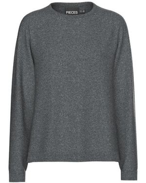 Pieces Pull Bree Knit - Gris