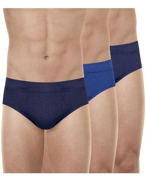 EMINENCE Slips Lot De 3 Slips Homme Fantaisie - Bleu