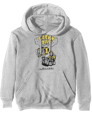 green day Sweat-shirt Longview Doodle - Gris