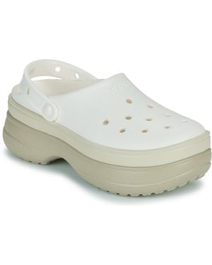 Crocs™ Clogs Classic Stacked Clog - Weiß