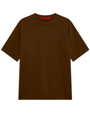 Acupuncture T-shirt T-shirts d' istitutions marron