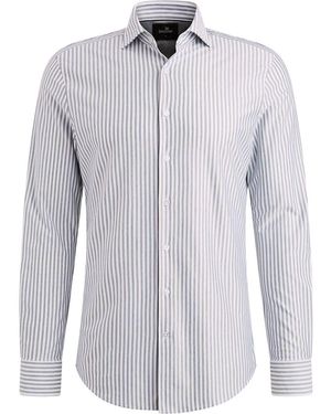Vanguard Chemise Shirt Elevated Knit Stripe Blue - Bleu