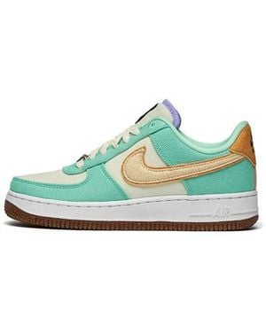Nike Baskets basses Air Force 1 Low '07 LX Happy Pineapple Green Glow - Bleu