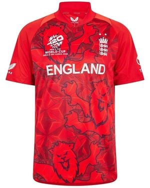 Castore T-Shirts Sport Ecb T20 - Rouge