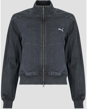 PUMA Spijkerjack Future..Archive Washed Twill Short Jacket - Blauw
