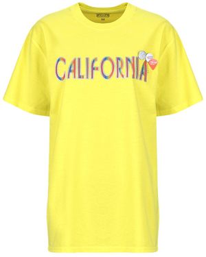 NEWTONE T-Shirt Korte Mouw Califa Trucker - Geel