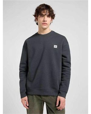 Lee Jeans Sweat-shirt 112372312 WORKWEAR-WASHED BLACK - Bleu