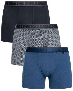 Ted Baker Caleçons Pack de 3 boxers - Bleu