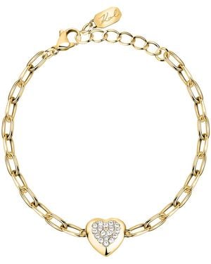 Karl Lagerfeld Bracelets Bracelet en acier et cristal - Métallisé