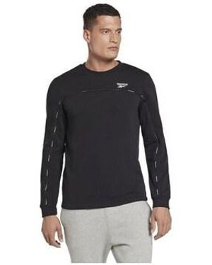 Reebok Sweat-shirt Wor Piping - Noir