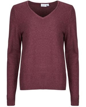 Vila Pull Viril V-Neck L/S - Violet